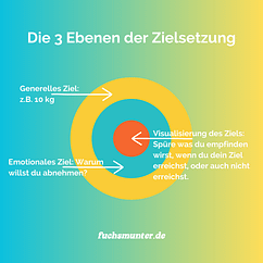 Die 3 Ebenen der Zielsetzung fuer dein Wohlfuehlgewicht:Wunschgewicht Die 3 Ebenen der Zielsetzung fuer dein Wunschgewicht
