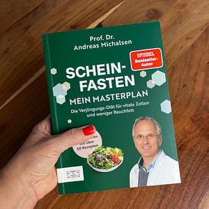 Buchcover von „Schein-Fasten – Mein Masterplan“ von Prof. Dr. Andreas Michalsen – Empfehlung zum Thema Abnehmen mit Scheinfasten